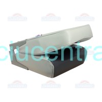 Sulenkiama sėdynė su metaliniais lankstais pilka-pilka Sulenkiama sėdynė su metaliniais lankstais pilka-pilka